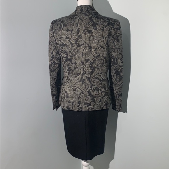 Le Suit Paisley Blazer Suit size 10P - Picture 4 of 10